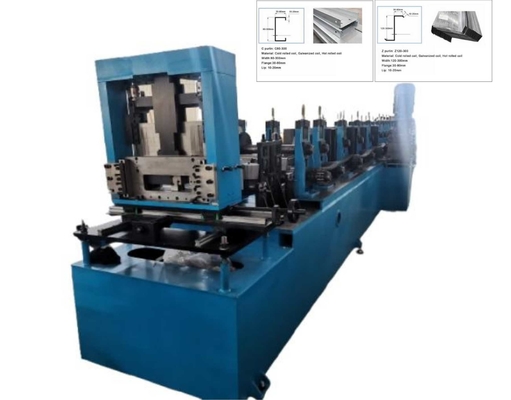 آلة تشكيل للفولات الغالبية ذاتية الحجم CZ Purlin Roll Forming Machine